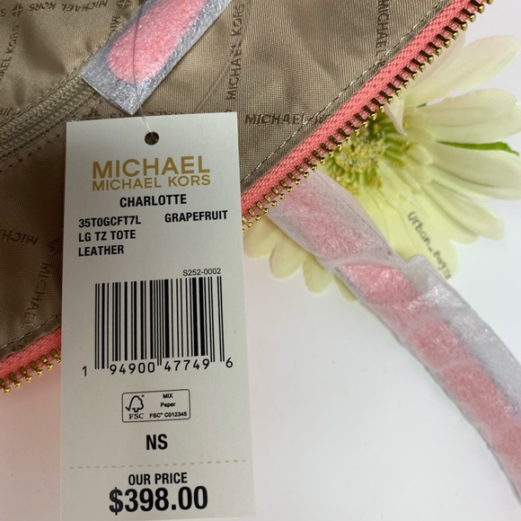 Michael Kors Charlotte Large Top Zip Tote - Picture 10 of 10